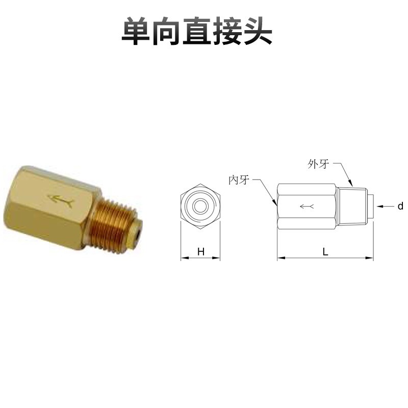 单项直接头