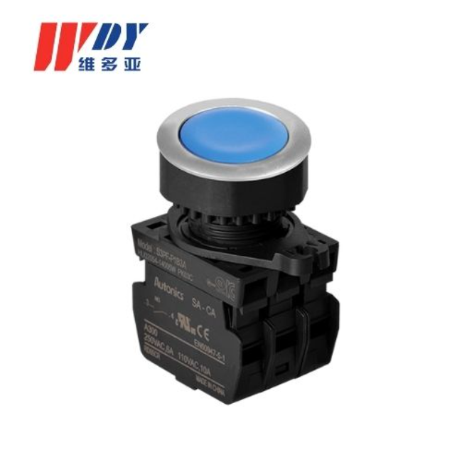 长洲S3PF 系列 安装开孔Ø30圆形按钮开关(齐平型)